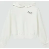 s.Oliver Sweatshirt Sweatshirt Cropped Kapuzensweater im Oversize-Shape mit Rückenprint