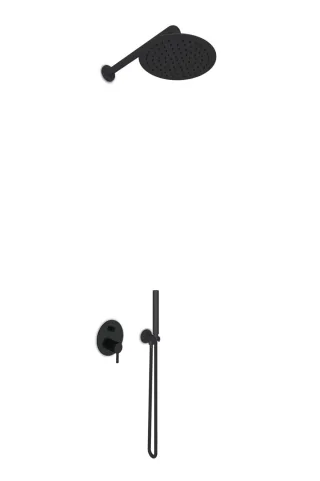 JEE-O Slimline Shower Set 03, schwarz strukturiert, 800-6443 800-6443