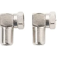 Schwaiger WAD8321 531 TV-Adapter F-Winkelstecker zu F-Buchse, 90° Winkel