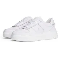 Tommy Hilfiger PATENT PLATFORM SNEAKER Plateausneaker, Freizeitschuh, Halbschuh, Schnürschuh mit Ziernähten