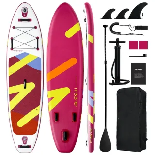 [EU Direct] WaveRite 335x84x15cm Inflatable Stand Up Paddle Board 160kg Capacity 3 Fin with Pump Leash Backpack for Begi