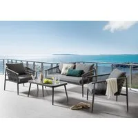 Destiny Gartenlounge-Set VERONA, (2-Sitzer, 2 Sessel, 1 Tisch, Polsterung), inkl. Auflagen
