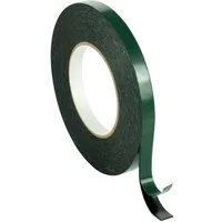 Poppstar Klebeband Doppelseitiges Schaumstoff-Klebeband (1-St) Montage-Band (10m x 12mm x 1mm), schwarz