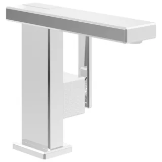 Villeroy und Boch Mettlach Einhebel-Waschtischarmatur TVW12600100061 ohne Ablaufgarnitur, verstellbarer Strahlregler, chrom