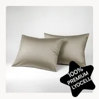 Seralino Kissenbezüge Set aus 100% Lyocell (Tencel) in Gr. 40x80, 80x80, 40x60cm, (2 Stück), besonders weich, schnelltrocknend, atmungsaktiv, aus Eukalyptusfasern