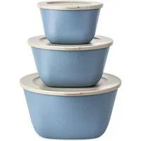 KOZIOL Aufbewahrungsschüssel CONNECT BOX SET STOCKHOLM, Kunststoff, (3-tlg., 1 Box 4 L, 1 Box 2 L, 1 Box 1 L), (1 + 2 + 4 L), melaminfrei, CO² neutrale Produktion