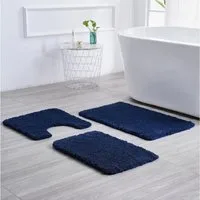Sentidos Badematte badteppich rutschfest Eleganter Badezimmerteppich, Höhe 20 mm, Polyester, WC Ausschnitt, badematten badläufer badgarnitur badteppiche teppich toilette