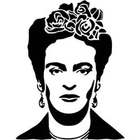 LaserCad Airbrushschablone Frida Kahlo A7 bis A2 Stencil, Graffiti, Airbrush