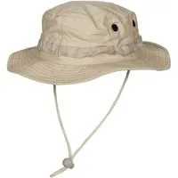 MFH Outdoorhut US GI Buschhut, mit Kinnband, GI Boonie, Rip Stop, khaki
