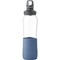 Trinkflasche Emsa Drink2Go Glas Trinkflasche Fassungsvermögen: 0,7 Liter Schraubverschluss Aqua-Blau