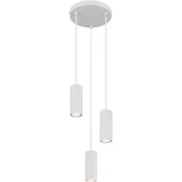 GLOBO LIGHTING Hängeleuchte JAMES, Leuchtmittel wechselbar, Hängeleuchte mit Aluminium, GU10 Fassung, höhenverstellbar