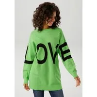 Aniston CASUAL Strickpullover mit eingestricktem LOVE-Schriftzug