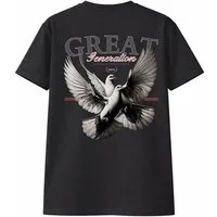 Banco T-Shirt Herren Great Shirt Print (Einzelartikel) Großer, künstlerischer "GREAT Generation" Print mit