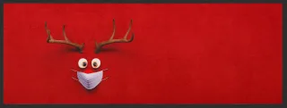 Läufer Weihnachten mit Maske 10300 | Größe: 75 cm x 120 cm