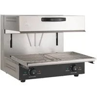 GastroHero Warmhalteplatte Elektro Lift Salamander ECO 600 Grillgerät 3,6 kW Edelstahl