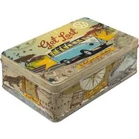 Nostalgic-Art Keksdose Vorratsdose Kaffeedose Frischhaltedose -VW Bulli Let's Get Lost