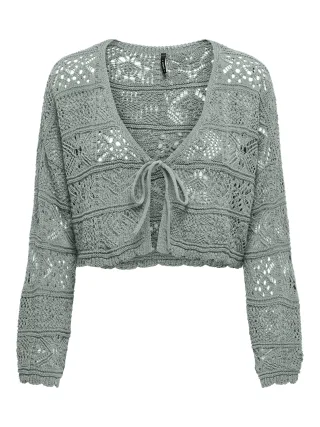 ONLY - ONLBEACH 7/8 TIE CARDIGAN KNT NOOS Jadeite - Gr. - XL