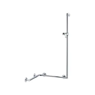 Keuco Duschhandlauf Plan Care 34908174411 Alu silber-eloxiert/chrom, 400/400/1182mm
