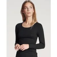 CALIDA Langarmshirt Natural Comfort elastisch, weich, langärmelig, Rundhals-Ausschnitt, atmungsaktiv