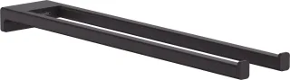 Hansgrohe Handtuchhalter AddStoris zweiarmig mattschwarz, 41770670 41770670