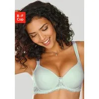 LASCANA Schalen-BH mit Bügel & breiten Trägern, weiche Spitze, T-Shirt-BH, große Größen