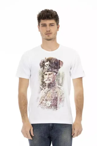 Captain Grafik T-Shirt mit kurzen Ärmeln und Rundhalsausschnitt