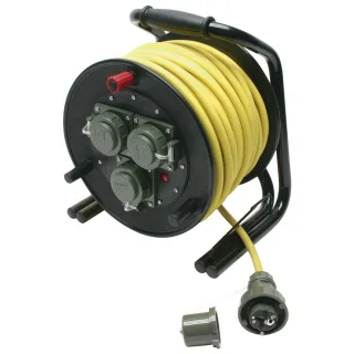 Dönges Leitungsroller THW 230 V, 16 A, 50 m , Kabellänge:50m, THW Sachnummer:6150T22337, Abmessung B x H x T:315 x 370 x 290mm