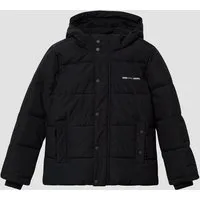 s.Oliver Winterjacke Outdoor-Jacke Steppjacke mit abnehmbarer Kapuze