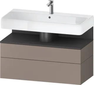 Duravit Qatego Waschtischunterbau wandhängend Basalt Matt 990x470x590 mm - QA4395049430010 QA4395049430010