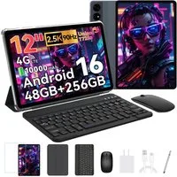 BESTTAB T60 12,2" Android 16 5GWIFI 4G LTE Tastatur/Maus/Hülle Tablet Tablet (12.2", 256 GB, Andriod 16, Android 16,4G LTE,10000 mAh,KI-Unterstützung, mit Zubehör)