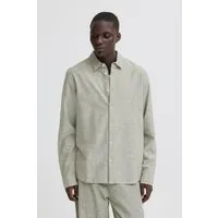 Blend Langarmhemd BHABAN SHIRT PP NOOS mit normalem Hemdkragen, Regular Fit, in Leinenoptik