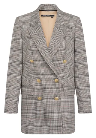 Marc Aurel - Blazer mit Karomuster black varied - Gr. - 46