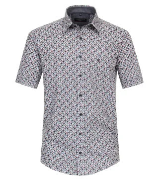 CASAMODA - Freizeithemd Kurzarm blau - Gr. - 3XL