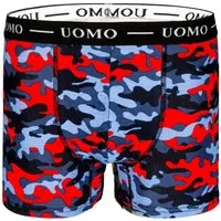 TEXEMP Boxershorts 6er Pack Boxershorts Retroshorts Baumwolle Unterwäsche Unterhosen Tarn (Packung, 6-St) Uomo