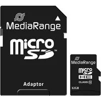 Mediarange MediaRange - Flash-Speicherkarte (microSDHC/SD-Adapter inbegriffen) Micro SD-Karte