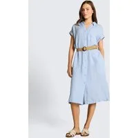 TOM TAILOR Midikleid Kleider & Jumpsuits Loose Fit Midi-Kleid mit Gürtel