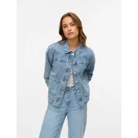 Vero Moda Jeansjacke VMJAMIE LS DENIM SHACKET MIX NOOS Baumwollmischung