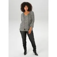 Aniston PLUS Langarmshirt mit modischen Leoprint
