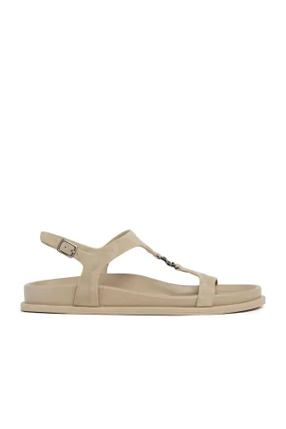 Bio-Sandale Orelia braun mit Metallic-Detail Polo Club