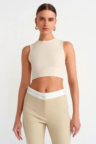 Rippstrick Baumwoll-Bustier