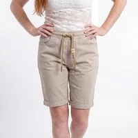 OriginalYou Bermudas Damen Jeans Shorts Mom Fit Sommer Stretch Bermuda Denim-Optik Elastikbund, erhältlich von Größe 34 bis 48