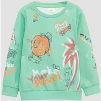 s.Oliver Sweatshirt Sweatshirt Weiches Sweatshirt mit All-over-Print
