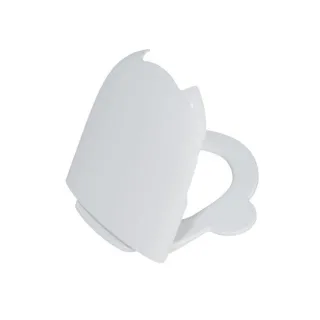 VitrA Sento Kids WC-Sitz 133-003-009 mit seitlichen Haltegriffen, Scharniere, Deckel und Sitzring weiß hochglanz