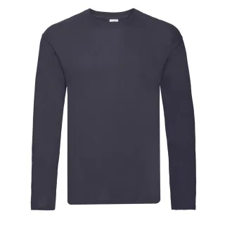 Fruit Of The Loom Herren R Langarm T-Shirt (Deep Navy)