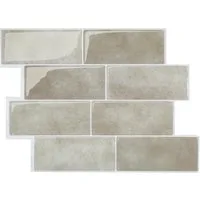 Minicloss Küchenrückwand selbstklebend Spritzschutz Küche 3d Wandpaneele 29.36 x 21.3cm, (10-tlg), Fliesenaufkleber
