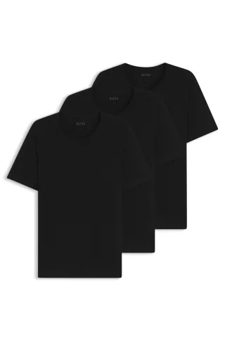 BOSS Menswear Black - TShirt RN 3P Classic Black - Gr. - L