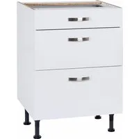 KOCHSTATION Unterschrank KS-Cara Breite 60 cm, mit Vollauszügen und Soft-Close-Funktion