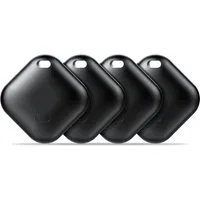 Luckice Bluetooth Smart Tags 4er-Pack Schwarz Tracker Bluetooth-Tracker (kompatibel mit der Google Find My Device App (nur Android)