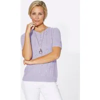 Witt Strickpullover Pullover Kurzarm Ajour