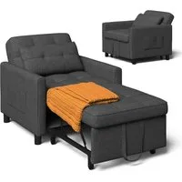 Bealife Relaxsessel 3 in 1 Klappsessel, Schlafsessel, Liegesessel, 175 cm, Verstellbare Rückenlehne